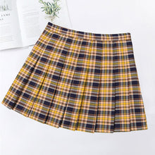 Load image into Gallery viewer, High Waist Plaid Pleated Skirts