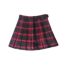 Load image into Gallery viewer, High Waist Plaid Pleated Skirts