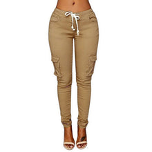 Load image into Gallery viewer, Lace Up Waist Casual Women Pants