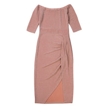 Load image into Gallery viewer, Off Shoulders Cocktail Long Slit Dress