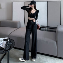 Load image into Gallery viewer, Loose High Waisted Suit Pants