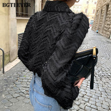 Load image into Gallery viewer, BGTEEVER Elegant Notched Collar Women Tassels Blouses