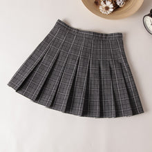 Load image into Gallery viewer, High Waist Plaid Pleated Skirts