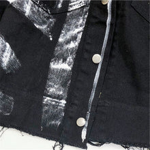 Load image into Gallery viewer, Graffiti Print Denim Jacket