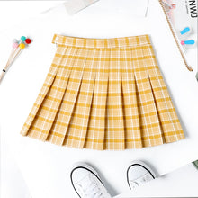 Load image into Gallery viewer, High Waist Plaid Pleated Skirts