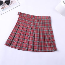 Load image into Gallery viewer, High Waist Plaid Pleated Skirts