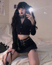 Load image into Gallery viewer, Low Waist Denim Mini Skirt