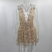 Load image into Gallery viewer, Backless Tassel Dress
