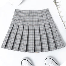 Load image into Gallery viewer, High Waist Plaid Pleated Skirts