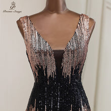 Load image into Gallery viewer, Deep V Neck Style Mermaid Evening Dresses