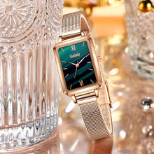 Load image into Gallery viewer, Gaiety Women Fashion Square Watch Bracelet Set