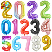 Load image into Gallery viewer, 40Inch Foil Number Balloons 0-4