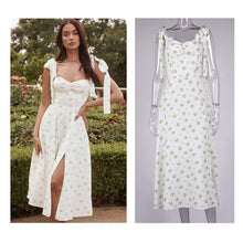 Load image into Gallery viewer, Floral Printed High Split Maxi Sundress