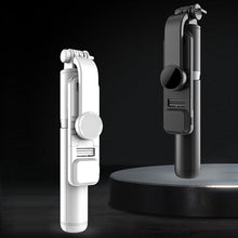 Load image into Gallery viewer, LED Wireless bluetooth selfie stick foldable mini tripod with shutter remote