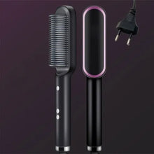 Load image into Gallery viewer, Unisex Hair Straightener Men Beard Comb Tourmaline Ceramic