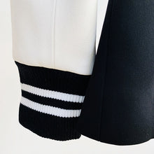 Load image into Gallery viewer, Stylish Blazer Varsity Jacket Leather Sleeve Patchwork