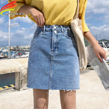 Load image into Gallery viewer, Denim Pencil Skirt w/ Pockets