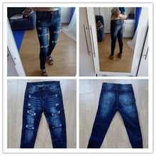 Load image into Gallery viewer, Boyfriend Hole Ripped Jeans
