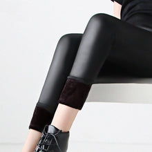 Load image into Gallery viewer, Imitation Leather High Waist Leggings