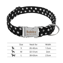 Load image into Gallery viewer, Nylon Dog Collar Personalized Pet Collar Engraved ID Tag Nameplate