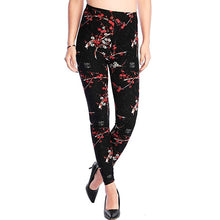 Load image into Gallery viewer, Print Flower Plaid Houndstooth Leggings