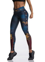 Load image into Gallery viewer, Blue Captain Fight Leggings