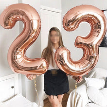 Load image into Gallery viewer, 40Inch Foil Number Balloons 0-4
