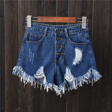 Load image into Gallery viewer, Vintage Fringe Denim Shorts