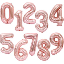 Load image into Gallery viewer, 40Inch Foil Number Balloons 0-4