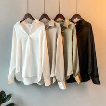 Load image into Gallery viewer, Elegant Silk Button Blouse