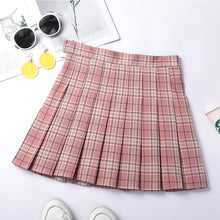 Load image into Gallery viewer, High Waist Plaid Pleated Skirts