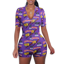 Load image into Gallery viewer, Sexy V-Neck Pajama Romper