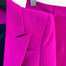 Load image into Gallery viewer, Single Button Blazer Flare Pants Suit