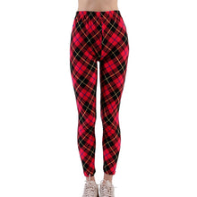 Load image into Gallery viewer, Print Flower Plaid Houndstooth Leggings