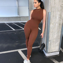 Load image into Gallery viewer, O Neck Sleeveless Jumpsuit