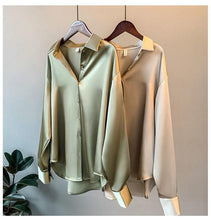 Load image into Gallery viewer, Elegant Silk Button Blouse