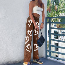 Load image into Gallery viewer, Vintage Heart Printed Hot Baggy Jeans