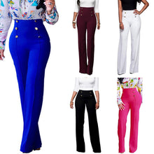 Load image into Gallery viewer, High Waisted long trousers