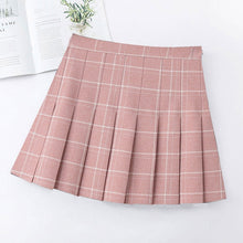 Load image into Gallery viewer, High Waist Plaid Pleated Skirts