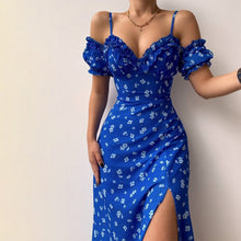 Load image into Gallery viewer, Floral Printed High Split Maxi Sundress