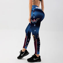Load image into Gallery viewer, Blue Captain Fight Leggings