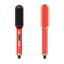 Load image into Gallery viewer, Unisex Hair Straightener Men Beard Comb Tourmaline Ceramic