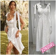 Load image into Gallery viewer, Floral Printed High Split Maxi Sundress