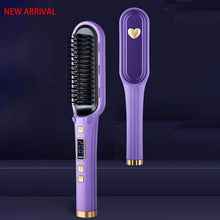 Load image into Gallery viewer, Unisex Hair Straightener Men Beard Comb Tourmaline Ceramic