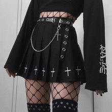 Load image into Gallery viewer, Punk High Waist Mini Skirts