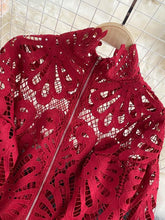 Load image into Gallery viewer, Sexy Lace Hollow Out Short Blouse