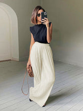 Load image into Gallery viewer, Pleated Wide Leg Suit Set