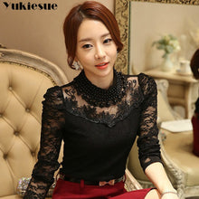 Load image into Gallery viewer, Beaded lace blouse