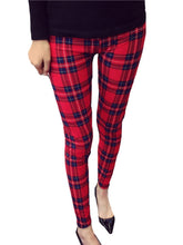 Load image into Gallery viewer, Print Flower Plaid Houndstooth Leggings