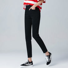 Load image into Gallery viewer, Elastic High Waist Mom Jeans